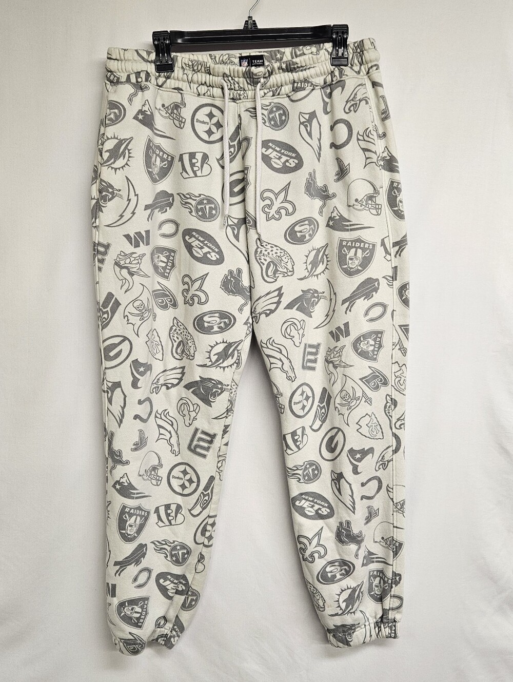 Abercrombie & Fitch NFL Hoodie Men's Large Gray Sweatpants Team Logos